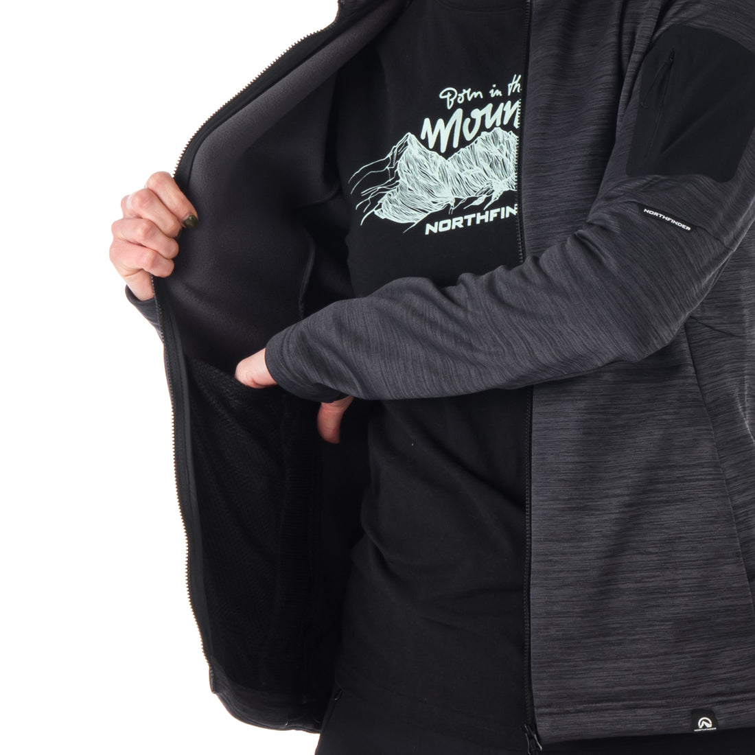 MI-4774OR women's melange active comfort sweater BERTHA