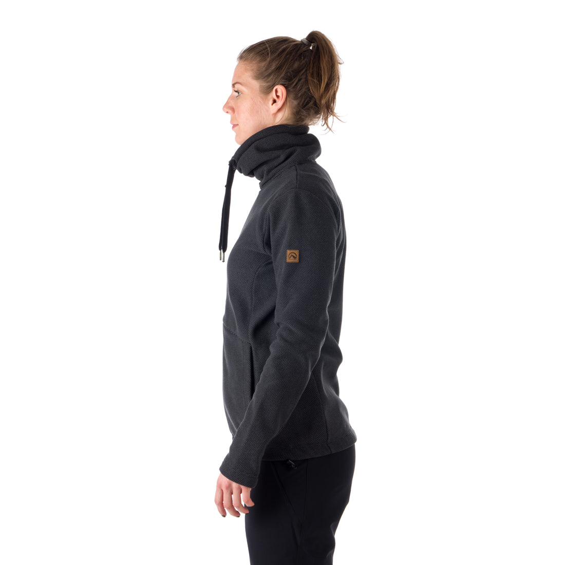 MI-4776OR women's outdoor fleece sweater melange style BETHANY