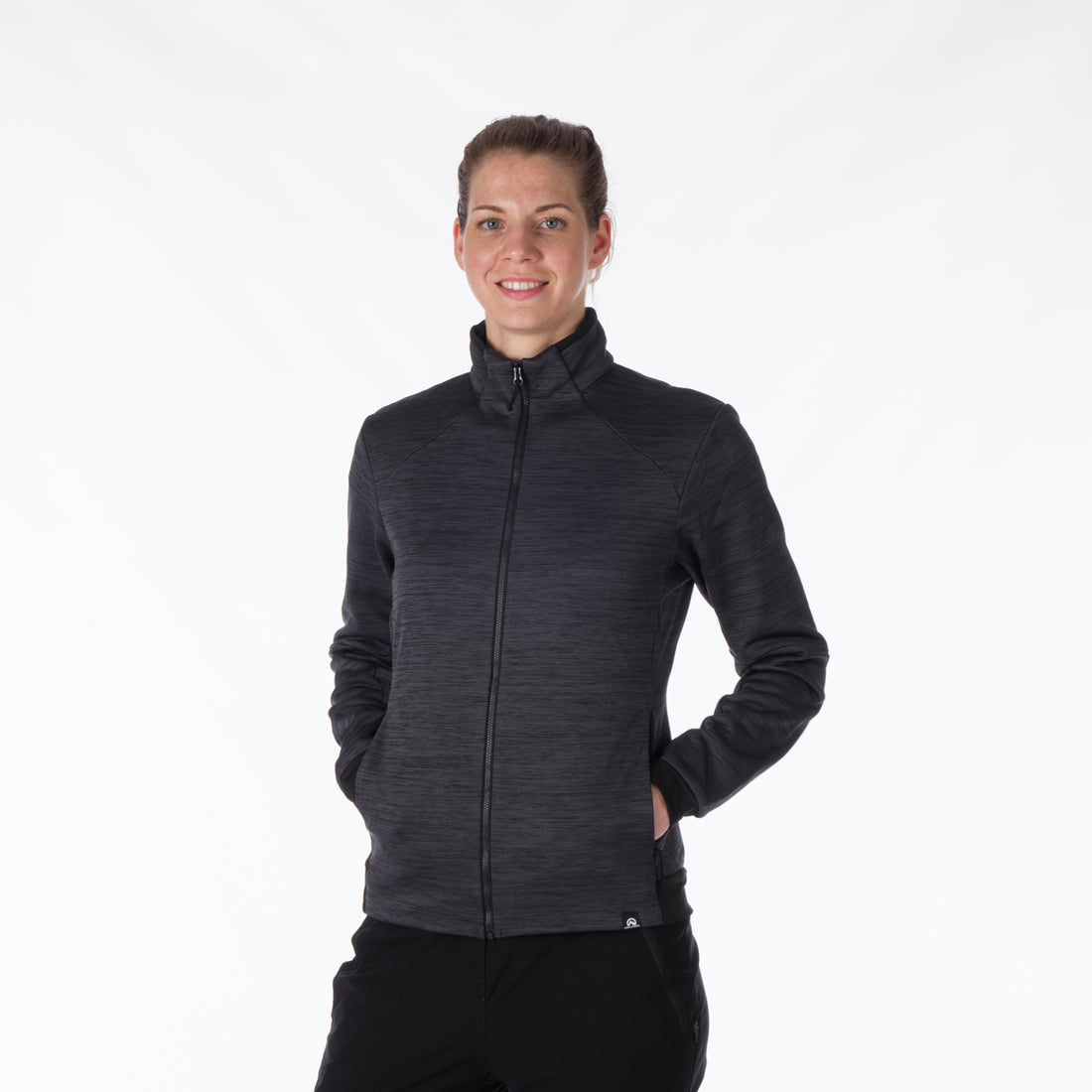MI-4790OR women's mountain outdoor fit melange fleece sweater KAITLIN
