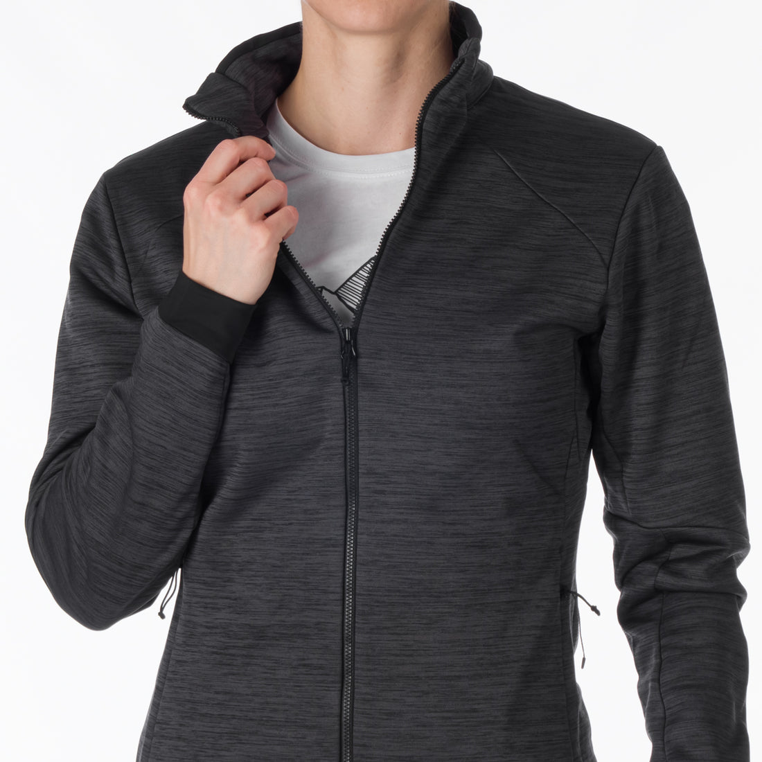 MI-4790OR women's mountain outdoor fit melange fleece sweater KAITLIN