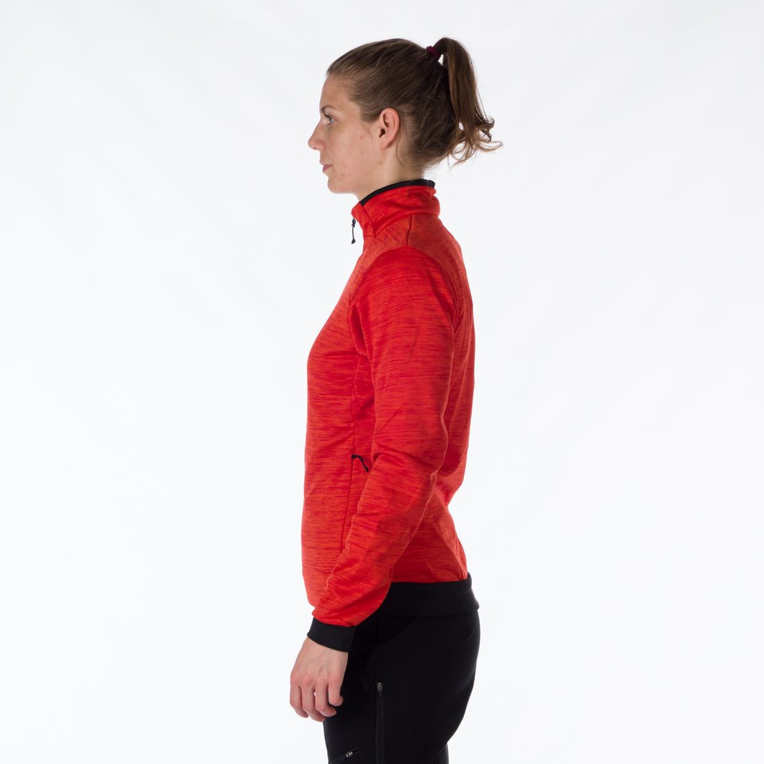 MI-4790OR women's mountain outdoor fit melange fleece sweater KAITLIN