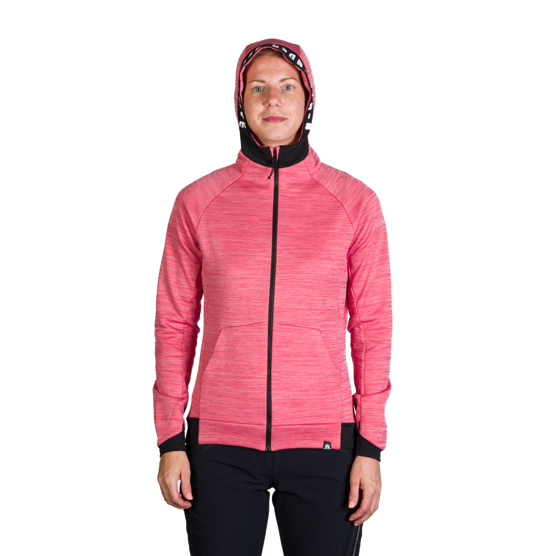MI-4794OR women's melange hoody active sweater FELICIA