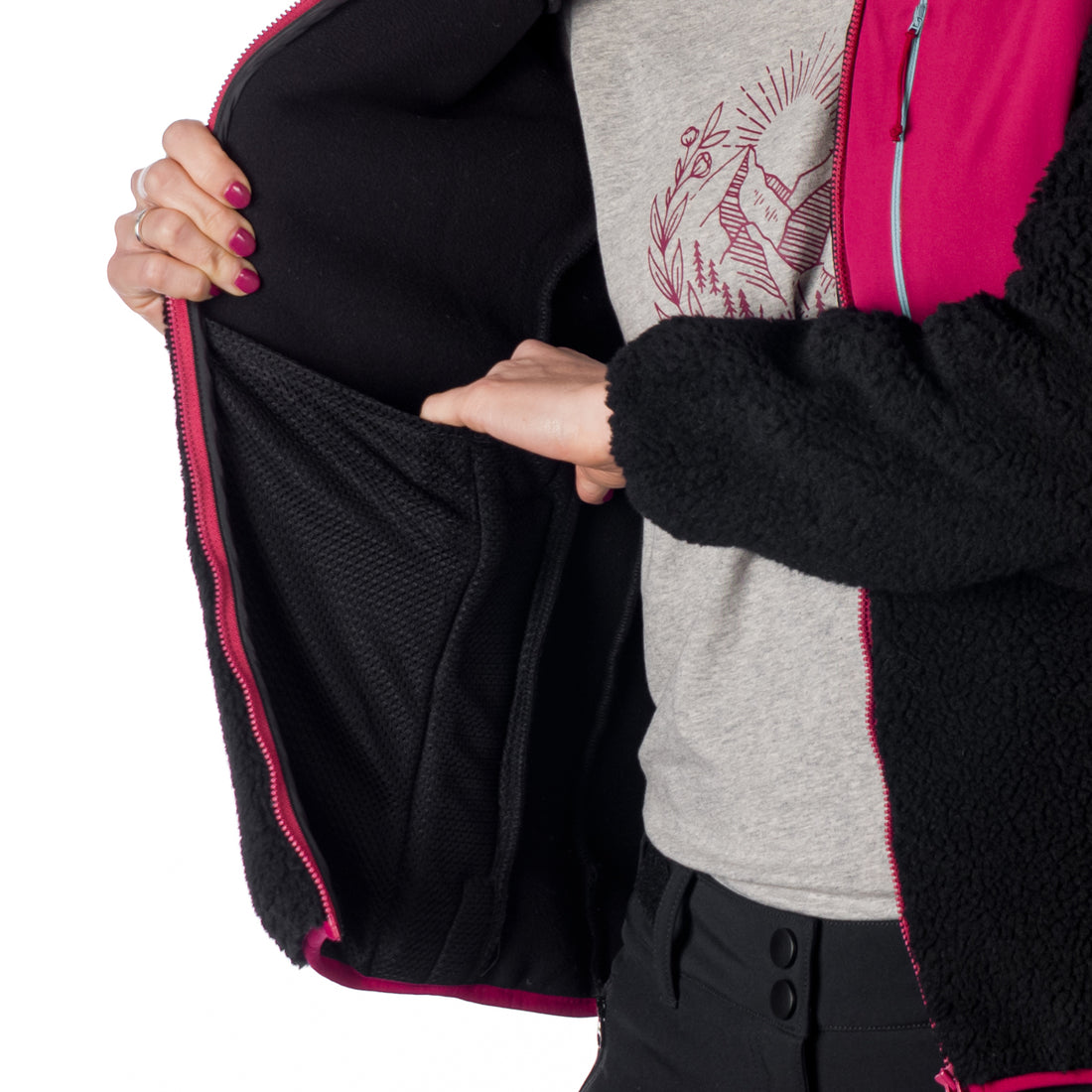 MI-4816OR women´s loose fit fleece sweatshirt WYOMA