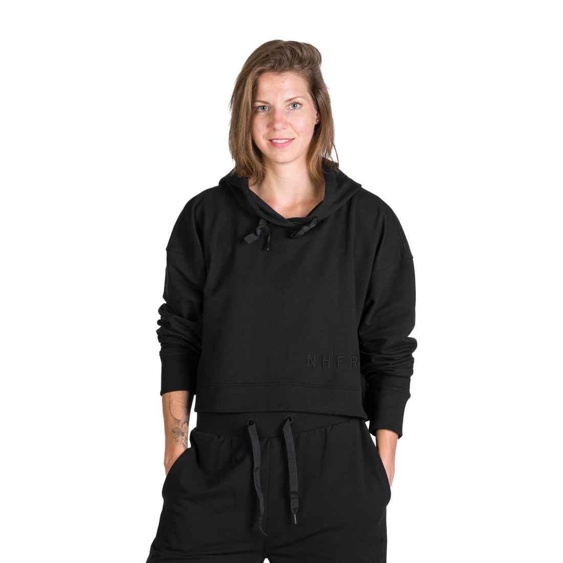 MI-4834SP women's oversized cropped hoodie sweatshirt  PATTI
