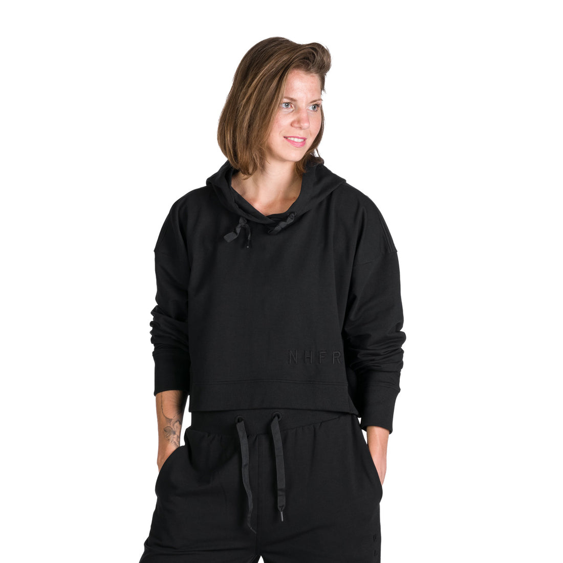 MI-4834SP women's oversized cropped hoodie sweatshirt  PATTI