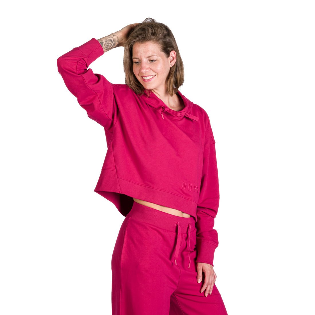MI-4834SP women's oversized cropped hoodie sweatshirt  PATTI