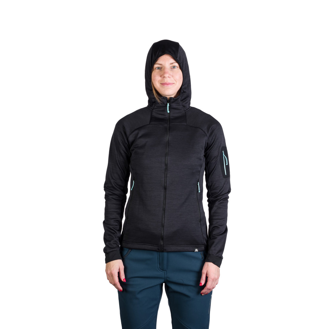 MI-4851OR women's melange outdoor active hoodie sweater JONI