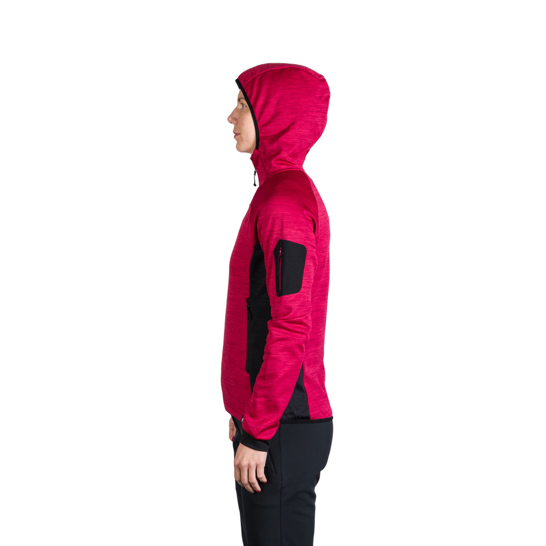 MI-4851OR women's melange outdoor active hoodie sweater JONI