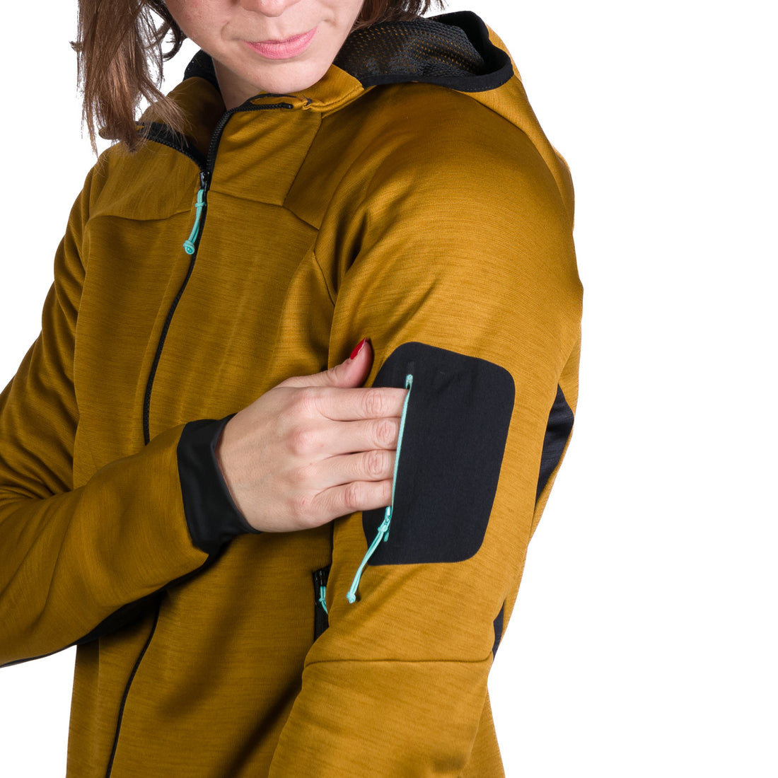 MI-4851OR women's melange outdoor active hoodie sweater JONI