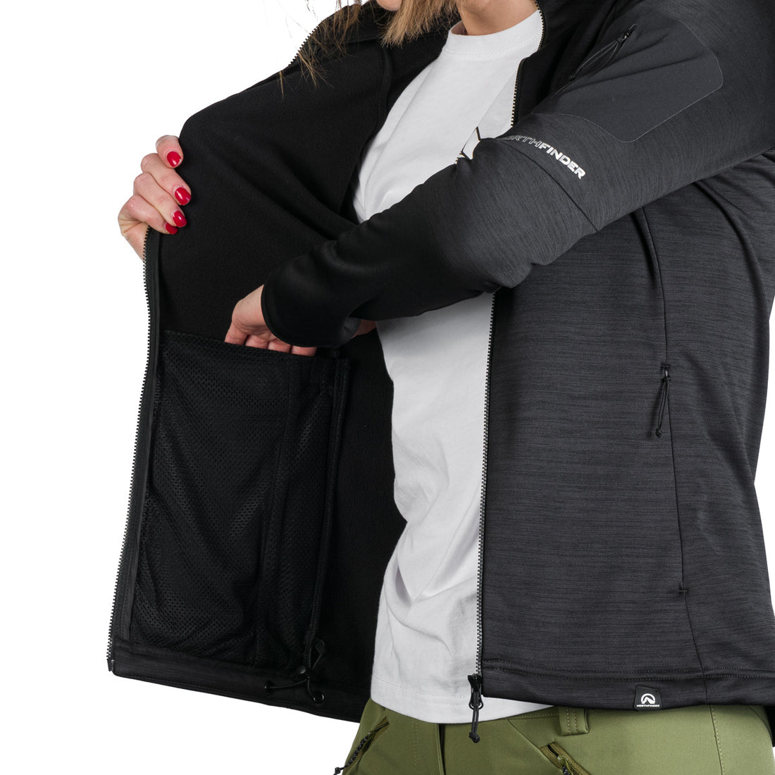 MI-4854OR women's melange active comfort sweater TAMARA