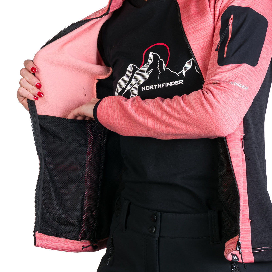 MI-4854OR women's melange active comfort sweater TAMARA