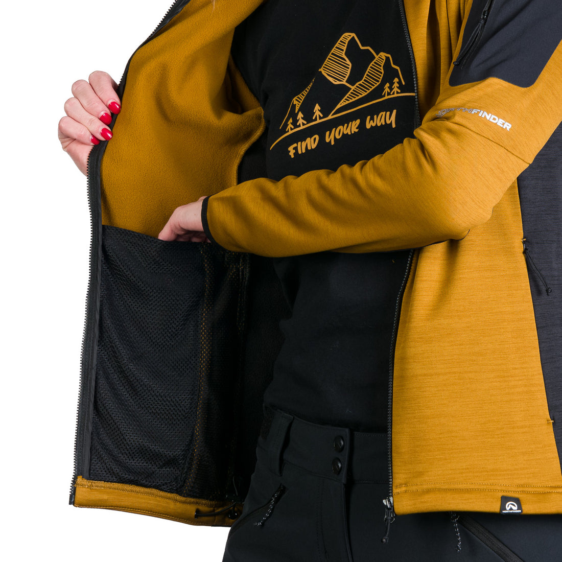 MI-4854OR women's melange active comfort sweater TAMARA