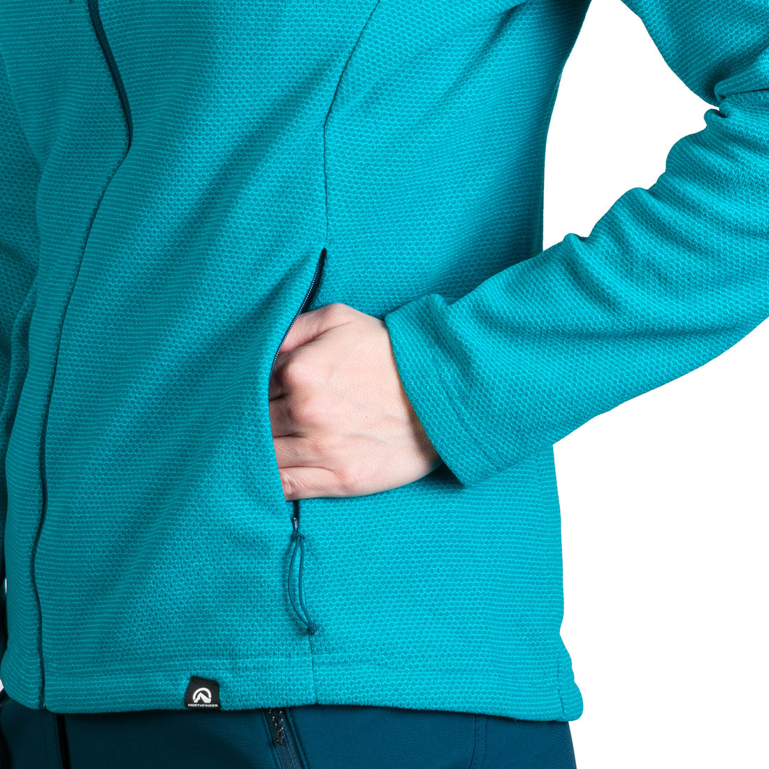 MI-4855OR women's outdoor fleece sweater melange style TAMMY