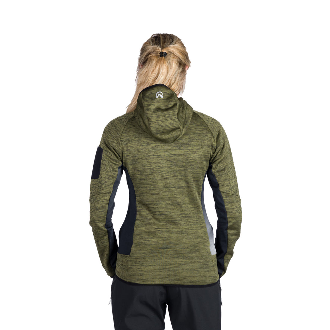 MI-4870OR women's mountain melange fleece hoody sweater COLEEN