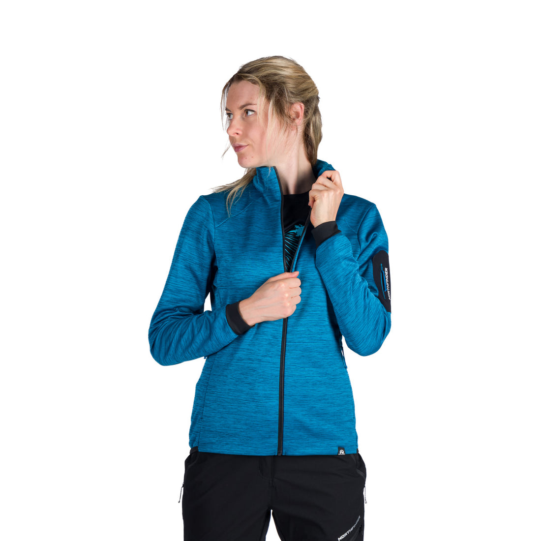 MI-4871OR women's mountain outdoor melange fleece sweater KERI