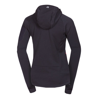 MI-4872OR women's mountain melange fleece hoody sweater MARCELLA
