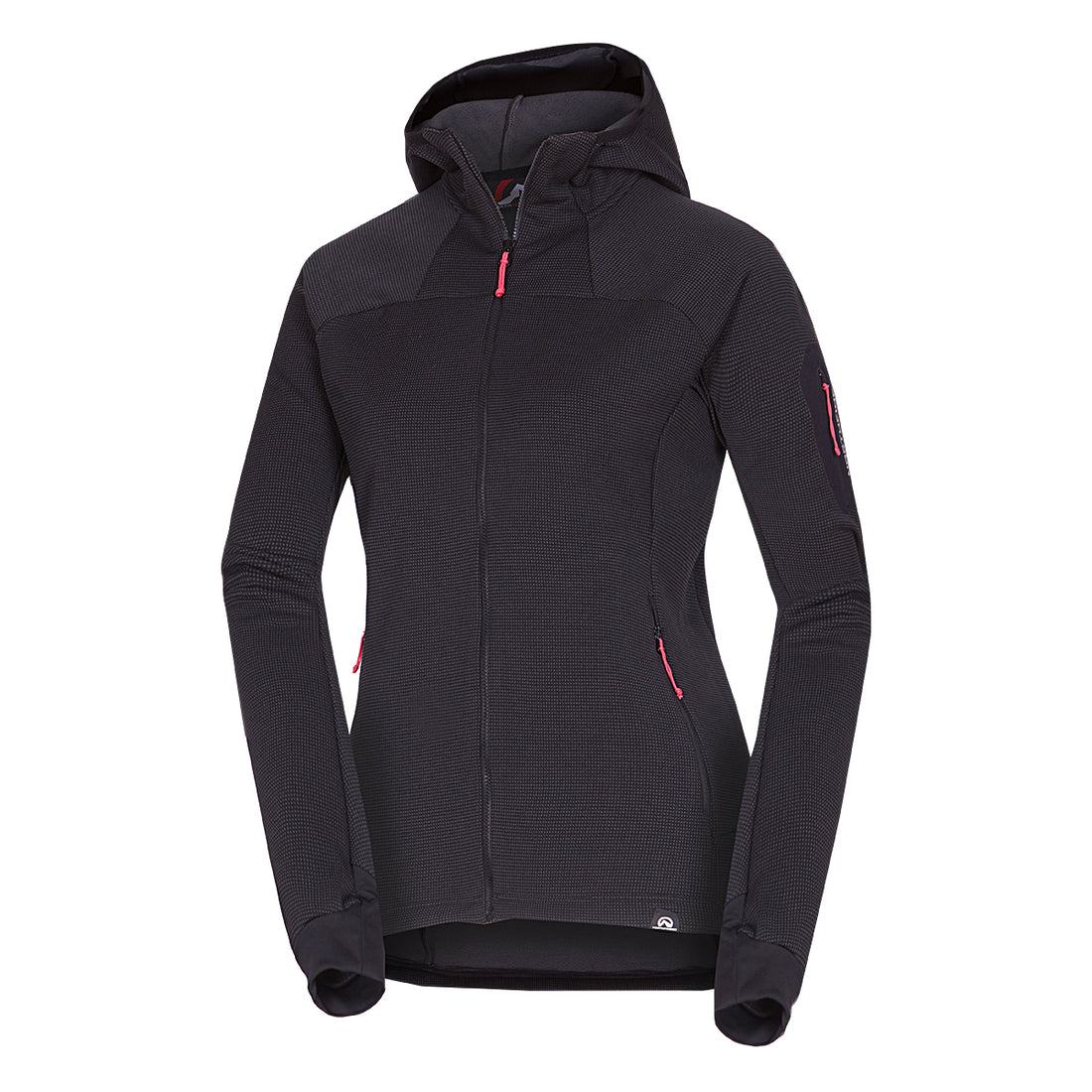 MI-4872OR women's mountain melange fleece hoody sweater MARCELLA