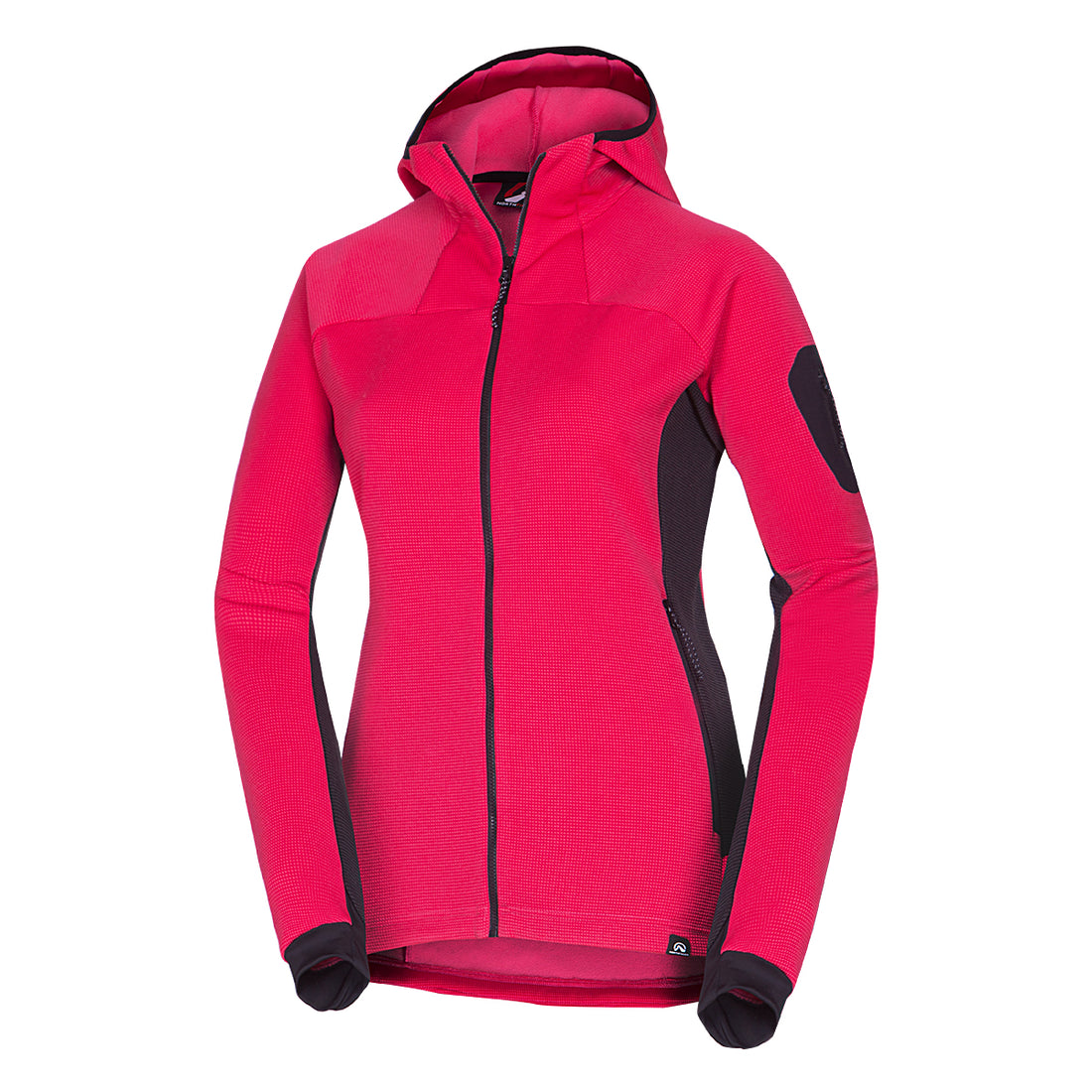 MI-4872OR women's mountain melange fleece hoody sweater MARCELLA