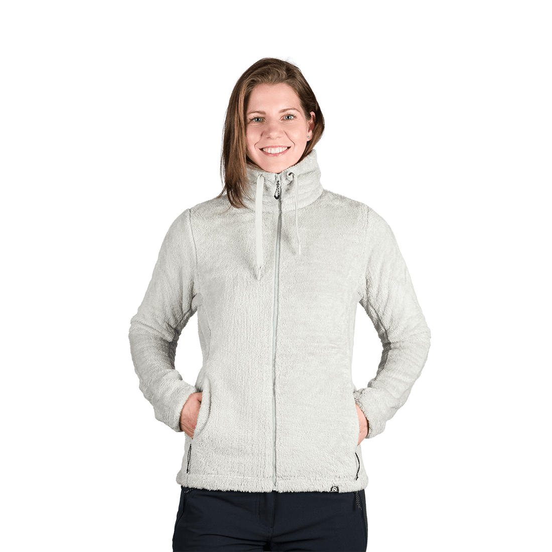 MI-4893OR women's outdoor fleece sweater melange style LACY
