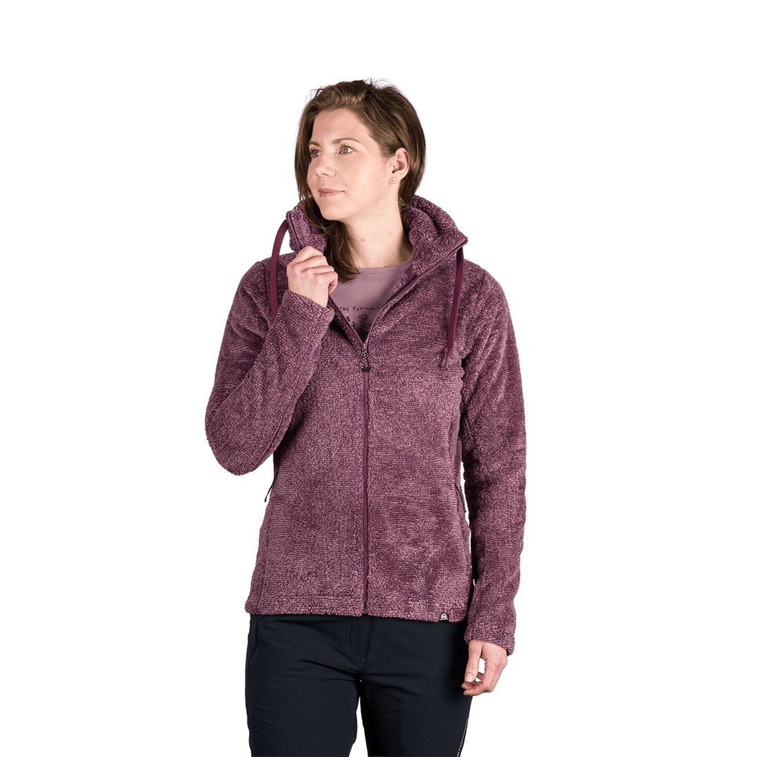 MI-4893OR women's outdoor fleece sweater melange style LACY