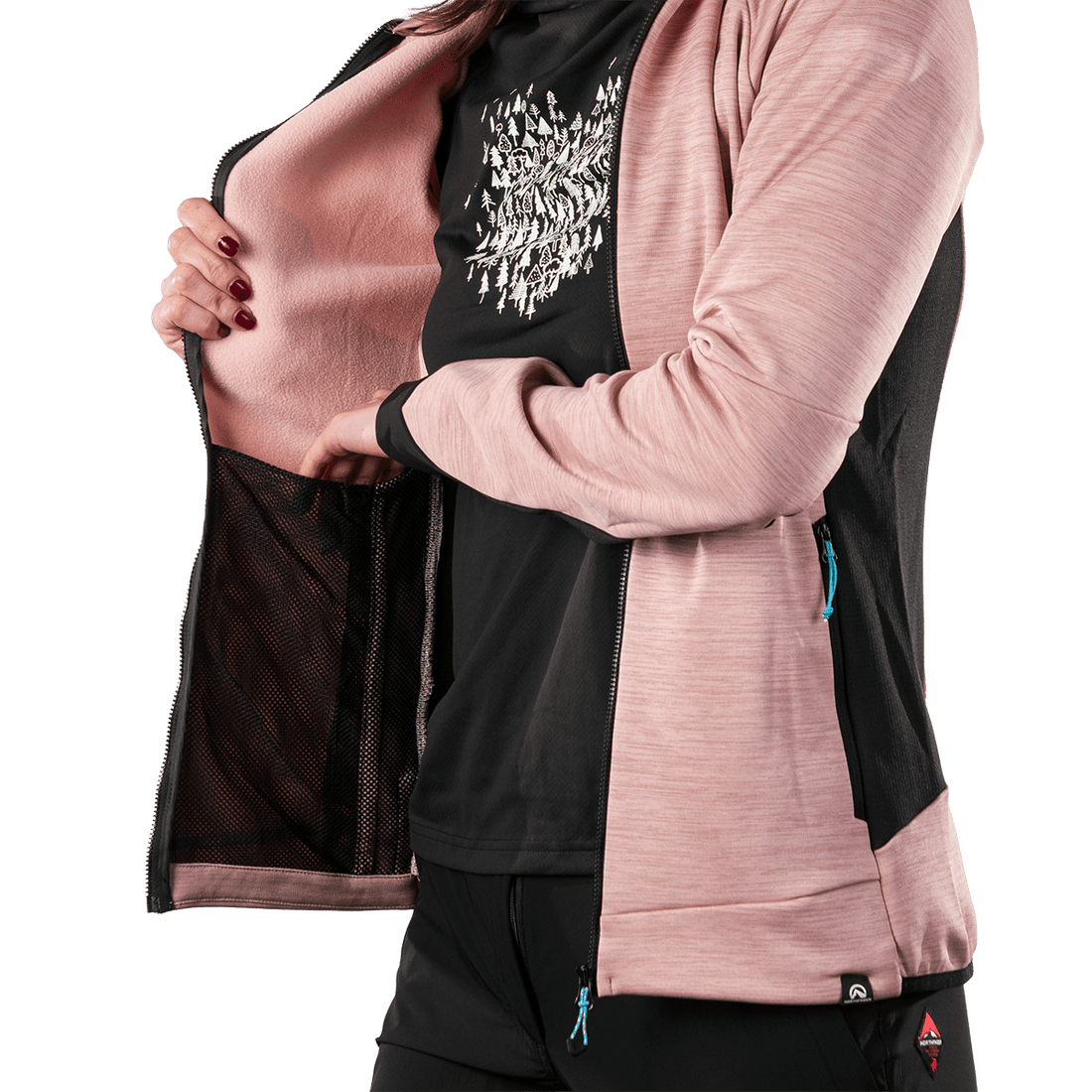 MI-4920OR women's melange fleece sweater DAYAMI