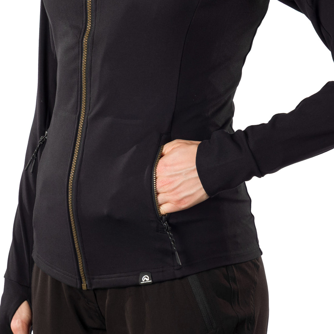 MI-4927SP women's sporty slim fit hoodie KRISTIE