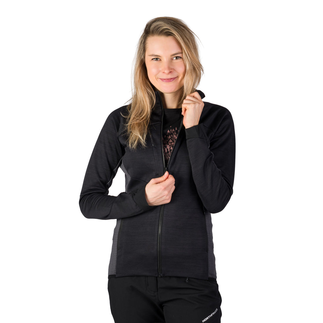 MI-4950OR women's melange active comfort sweater TRYA