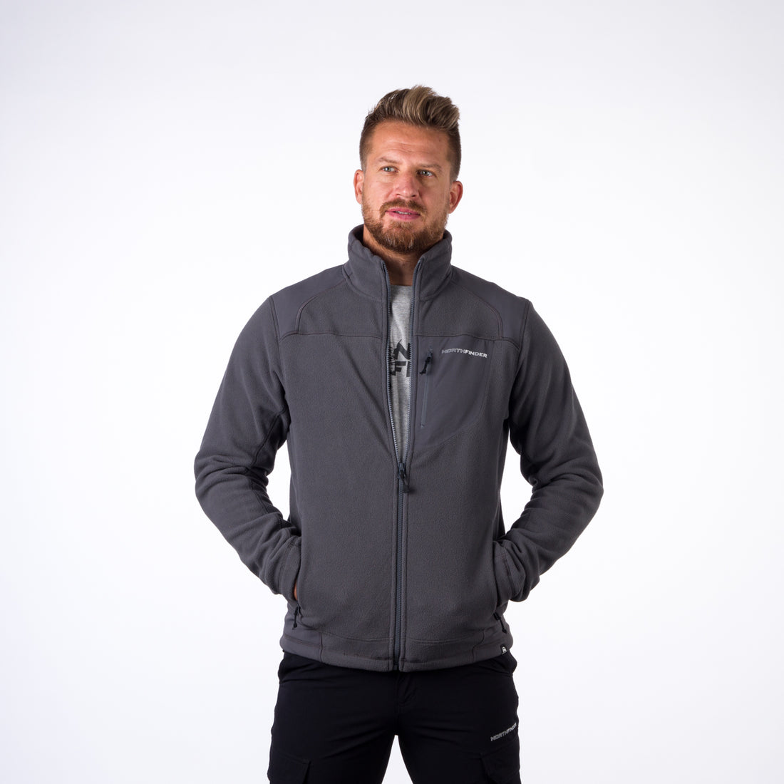 MI-5000OR men's fleece sweater BENDIK