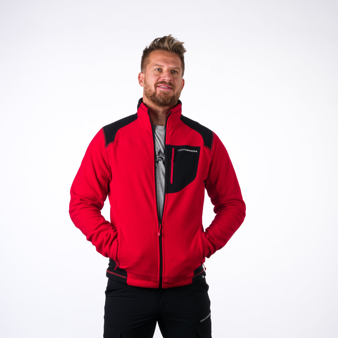 MI-5000OR men's fleece sweater BENDIK