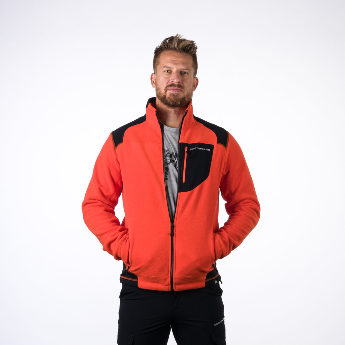 MI-5000OR men's fleece sweater BENDIK