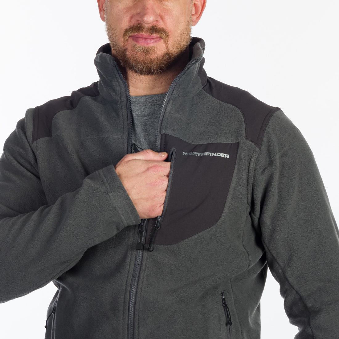 MI-5000OR men's fleece sweater BENDIK