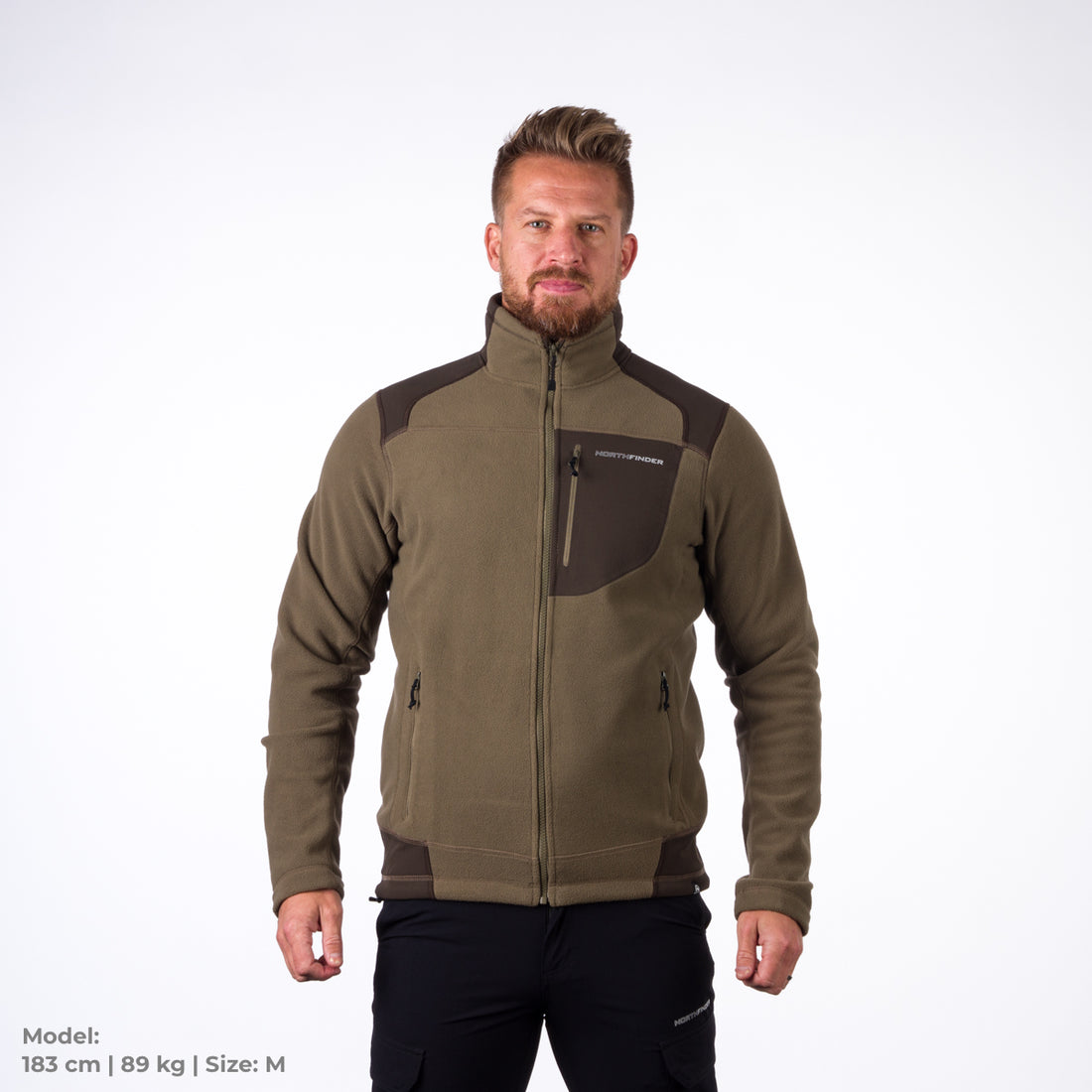 MI-5000OR men's fleece sweater BENDIK