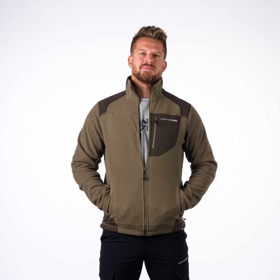 MI-5000OR men's fleece sweater BENDIK