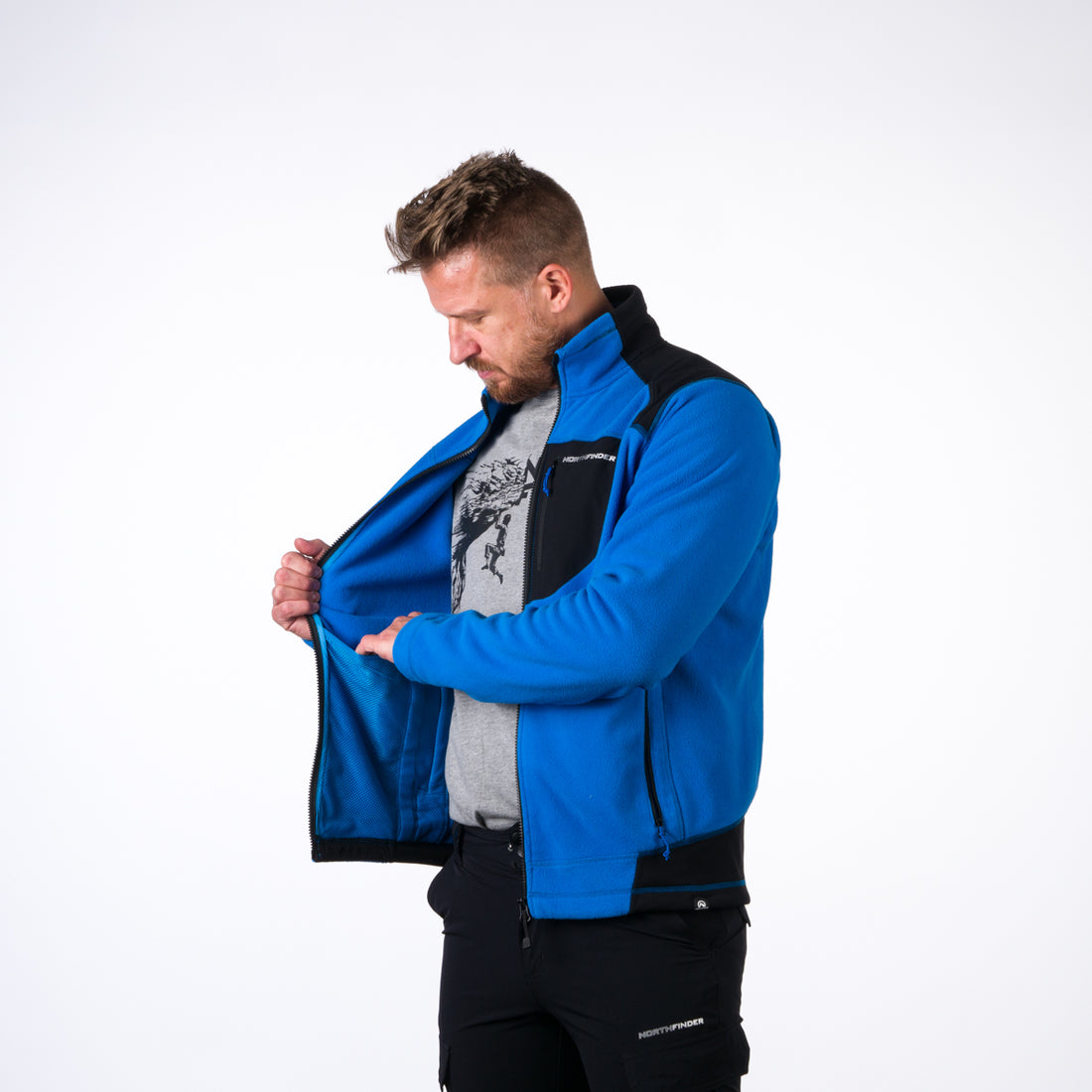 MI-5000OR men's fleece sweater BENDIK