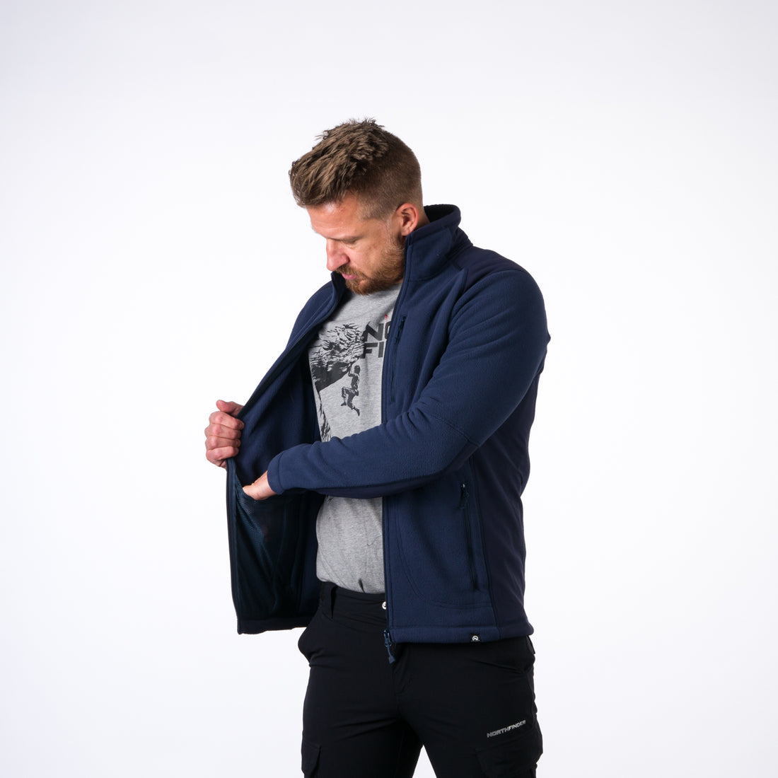 MI-5001OR men's fleece sweater MISSION