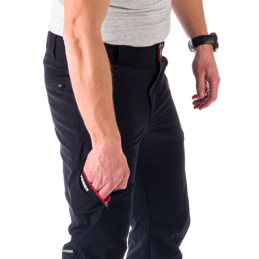 NO-3812OR men's 4way stretch outdoor regular fit pants BERT