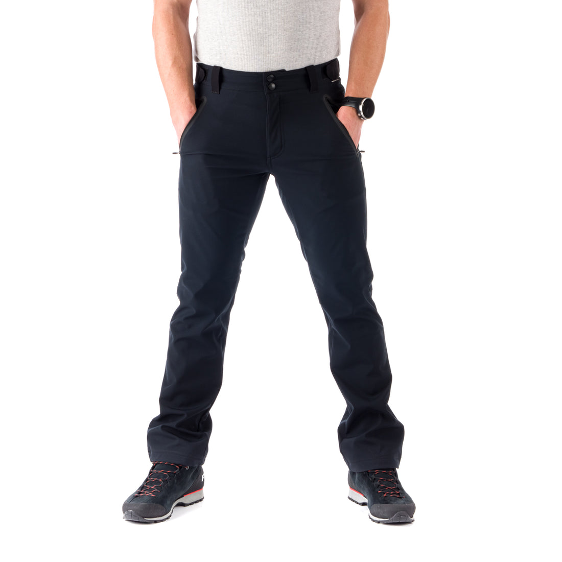 NO-3815OR men's softshell travel pants 3L BODEN