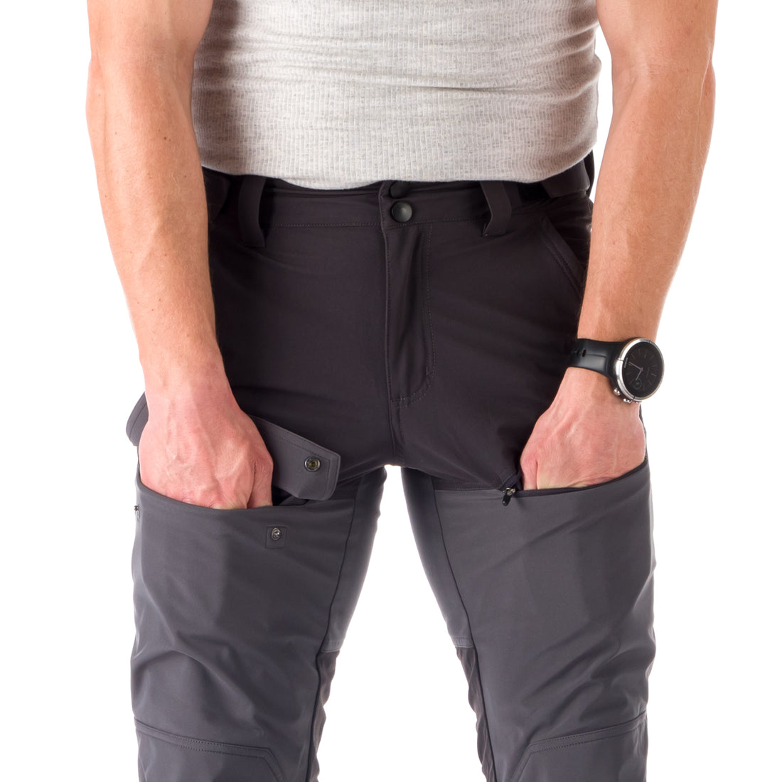 NO-3817OR men's hybrid pants with 4way stretch parts WESLEY 