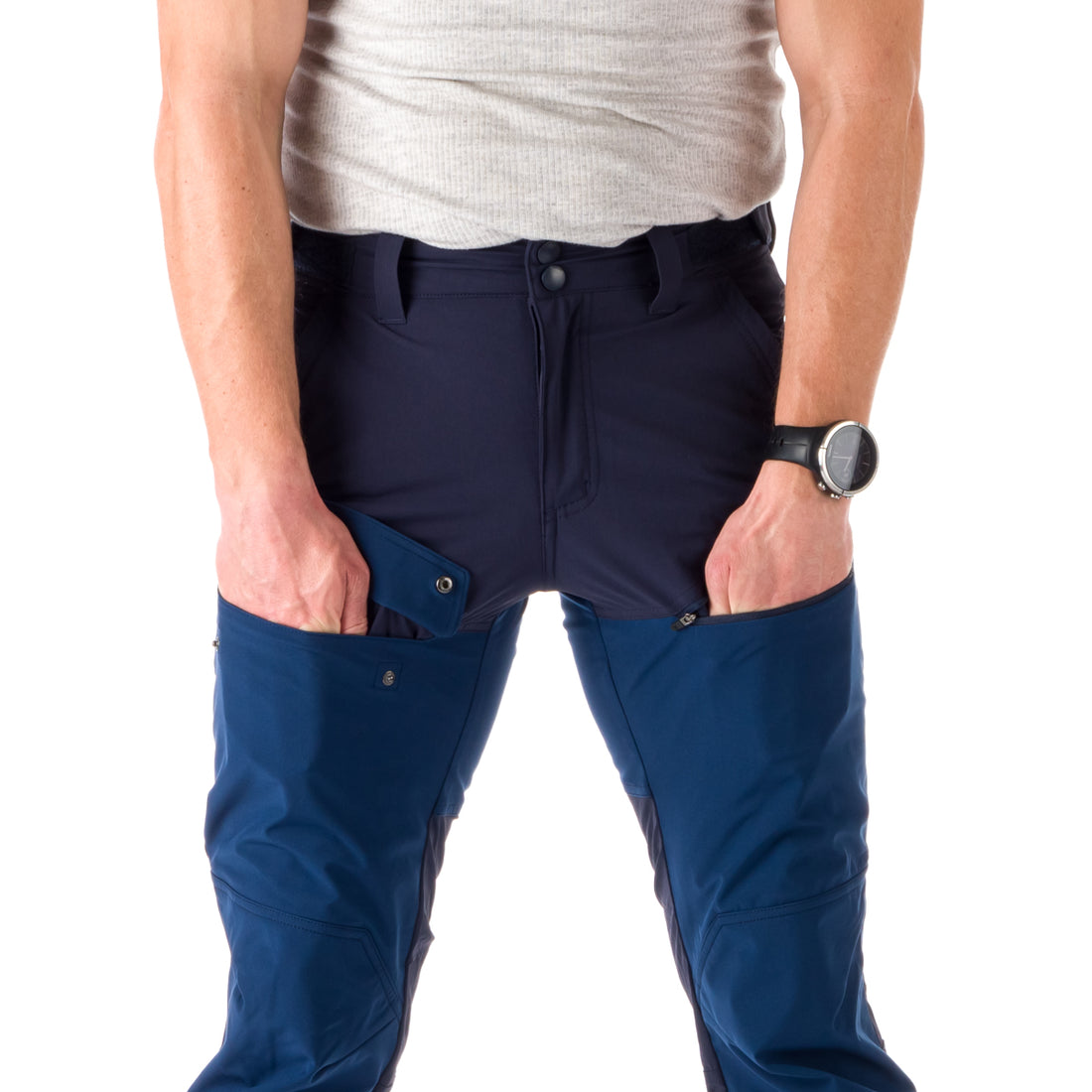 NO-3817OR men's hybrid pants with 4way stretch parts WESLEY 