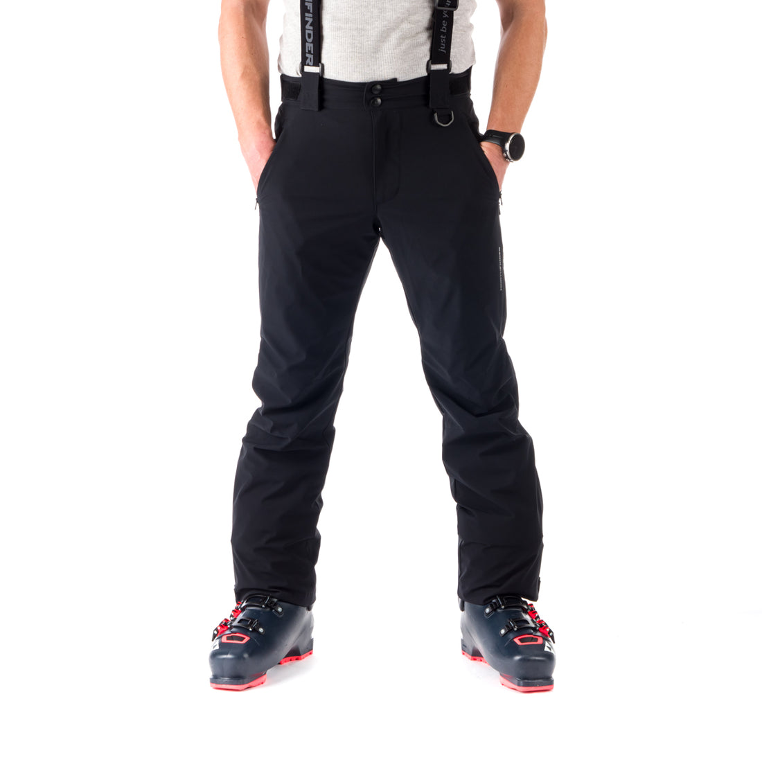 NO-3823SNW men's sky comfort trousers with braces BRIAR