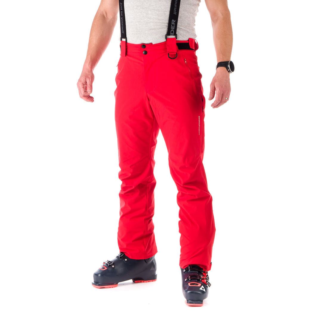 NO-3823SNW men's sky comfort trousers with braces BRIAR