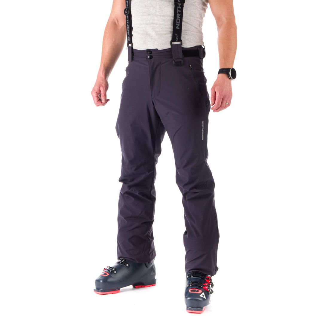 NO-3823SNW men's sky comfort trousers with braces BRIAR