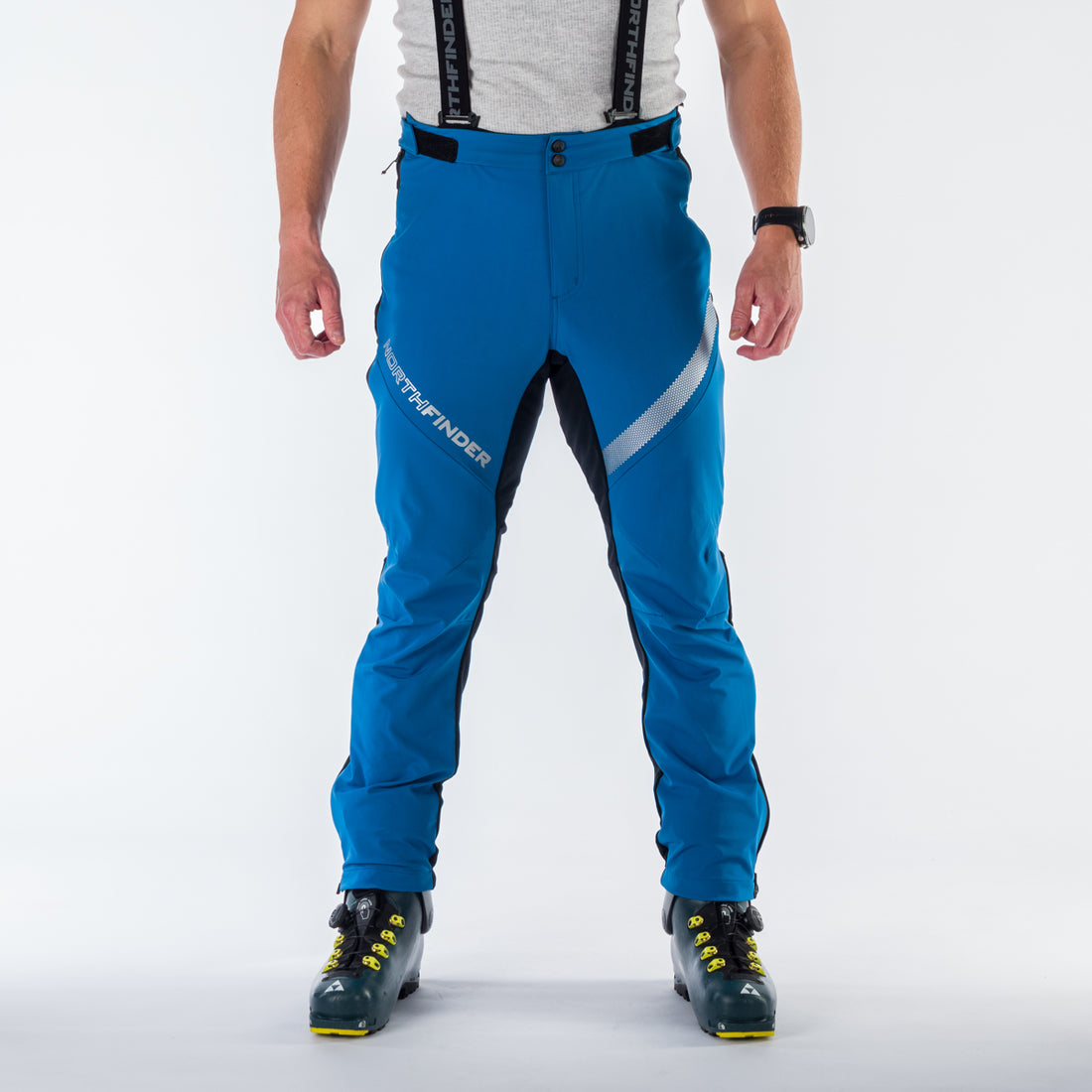 NO-3855SKP men's hybrid softshell active full zip pants KOTLISKA
