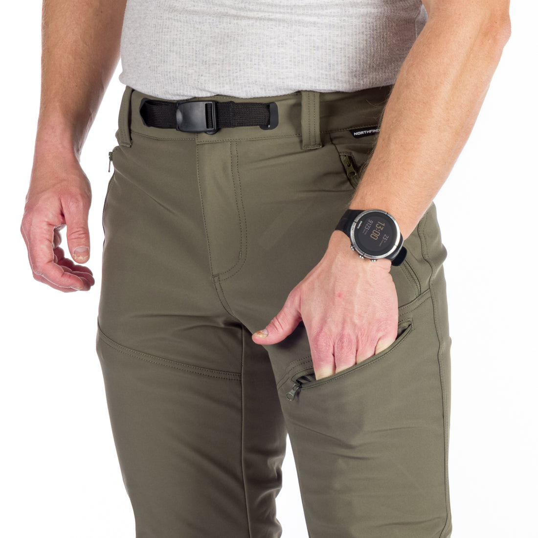 NO-3881OR men's trekking softshell pants outdoor 3L PETE