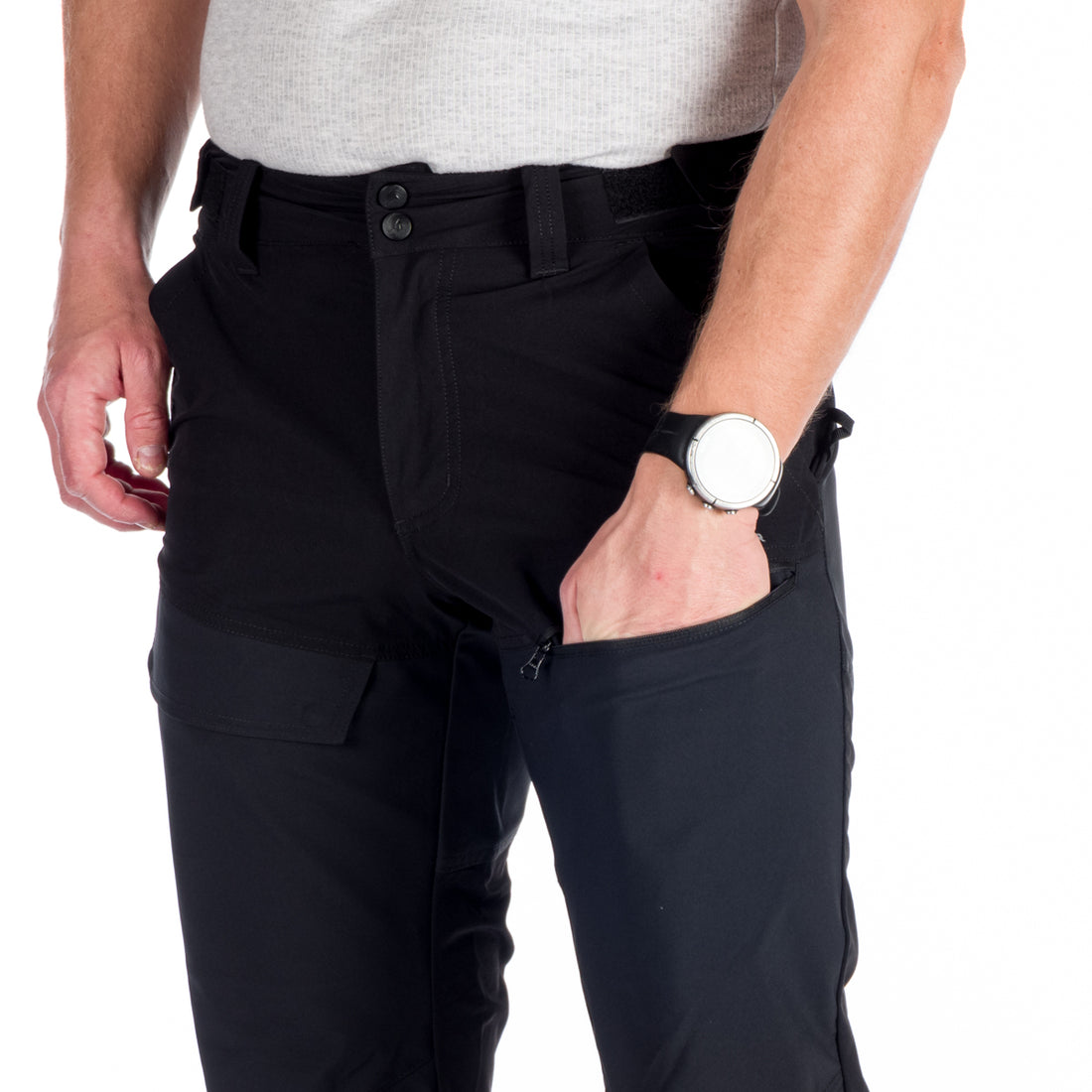 NO-3887OR men's hybrid pants with 4way stretch parts DUANE