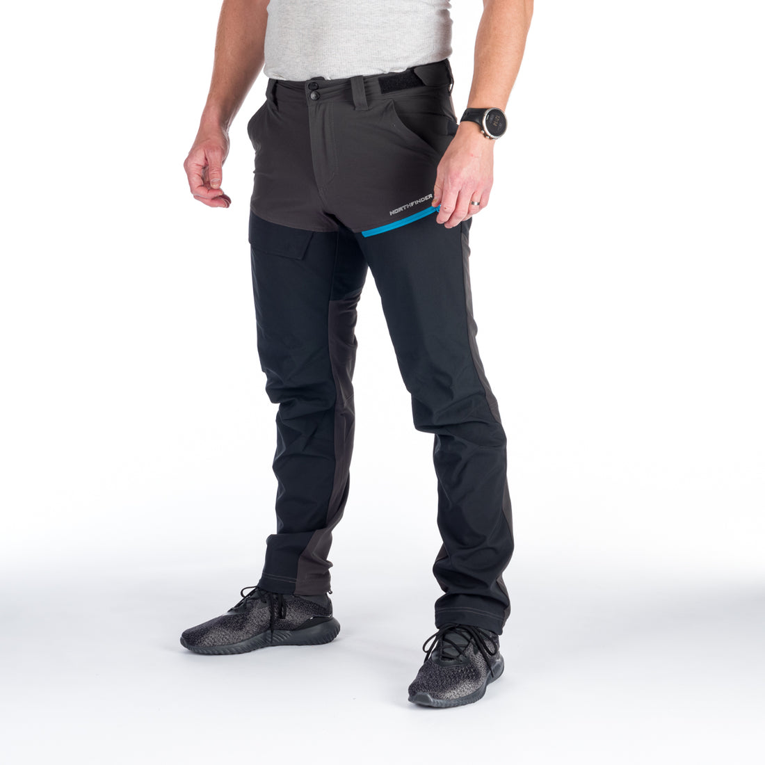 NO-3887OR men's hybrid pants with 4way stretch parts DUANE