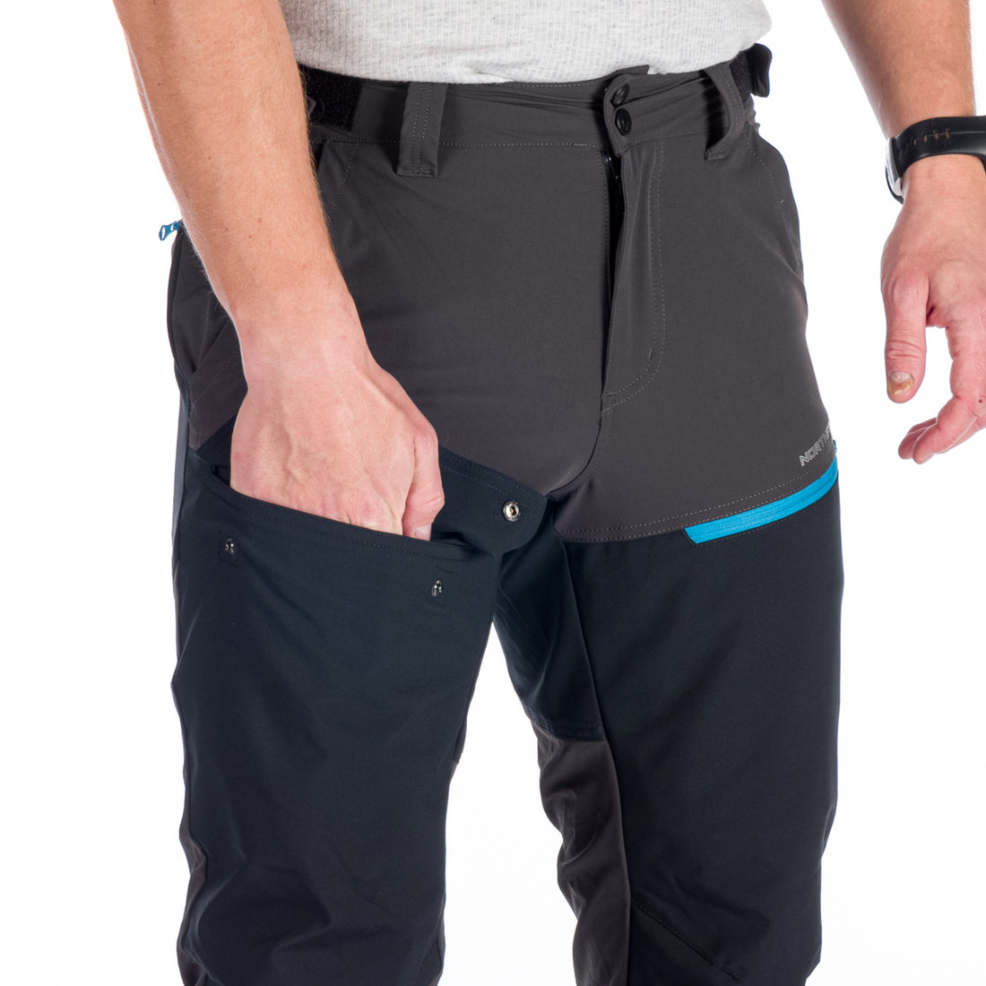 NO-3887OR men's hybrid pants with 4way stretch parts DUANE