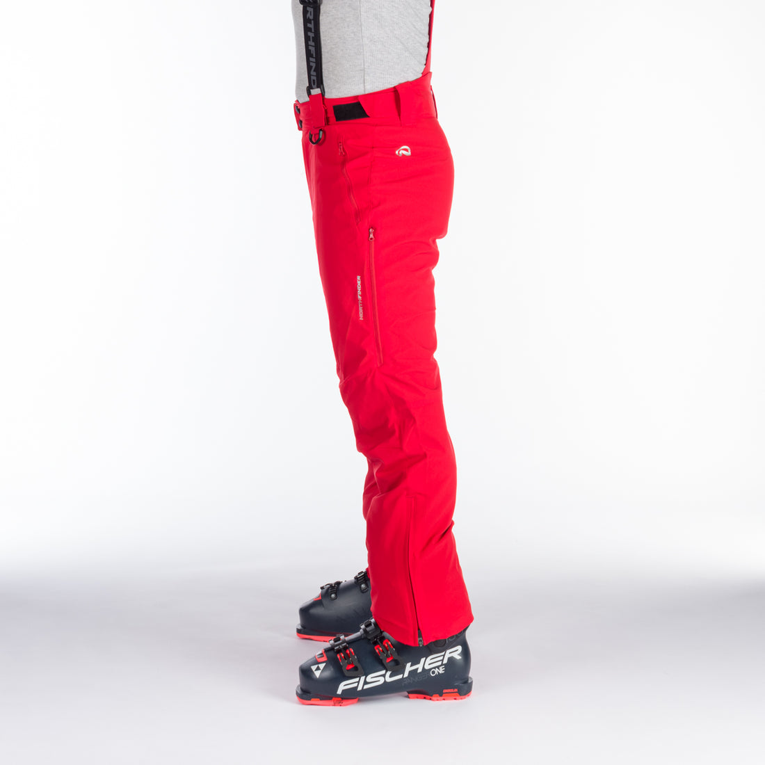 NO-3894SNW men's ski comfort trousers with braces regular fit VERNON