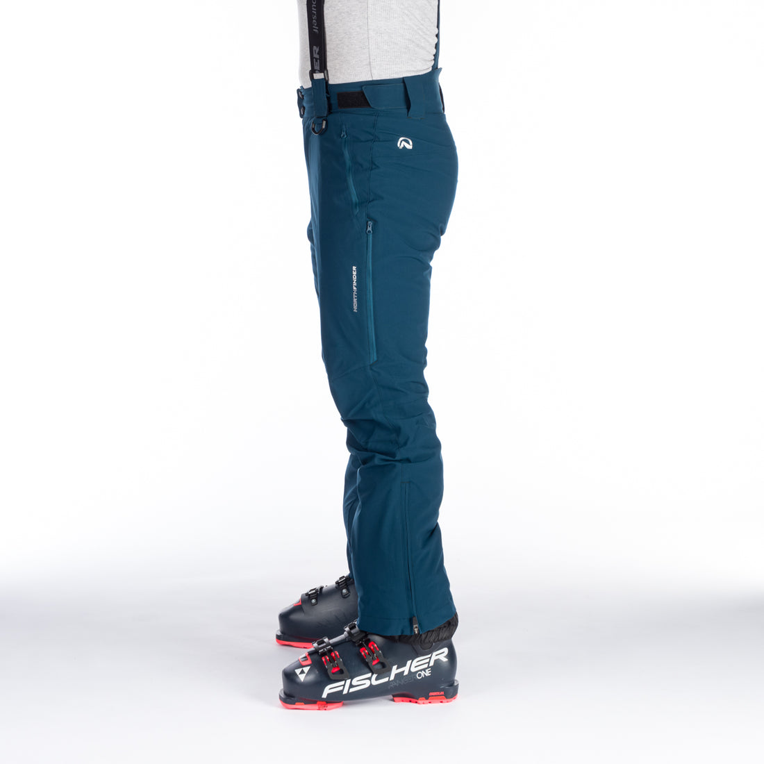 NO-3894SNW men's ski comfort trousers with braces regular fit VERNON