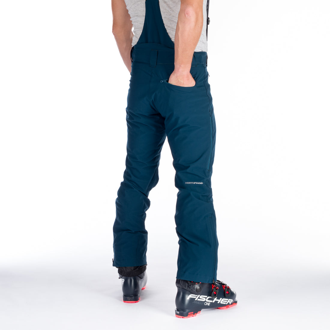 NO-3894SNW men's ski comfort trousers with braces regular fit VERNON